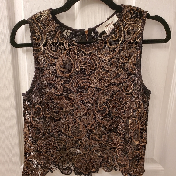 SANS SOUCI Dress shirt w/ Back Zipper - Picture 2 of 3